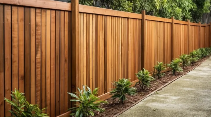 Timber fence in Maitland